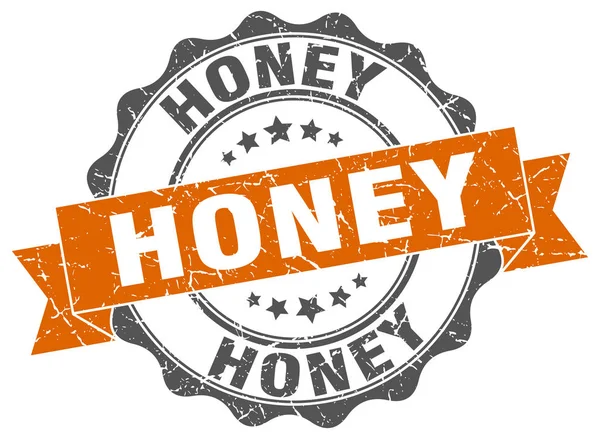 Honey razítko. podepište. těsnění — Stockový vektor