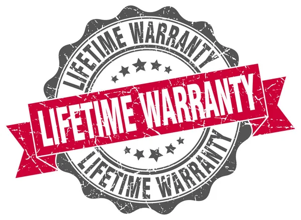 Lifetime warranty stamp. sign. seal — Stock Vector