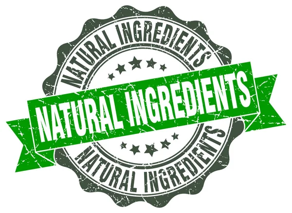 Natuurlijke ingrediënten stempel. teken. Seal — Stockvector