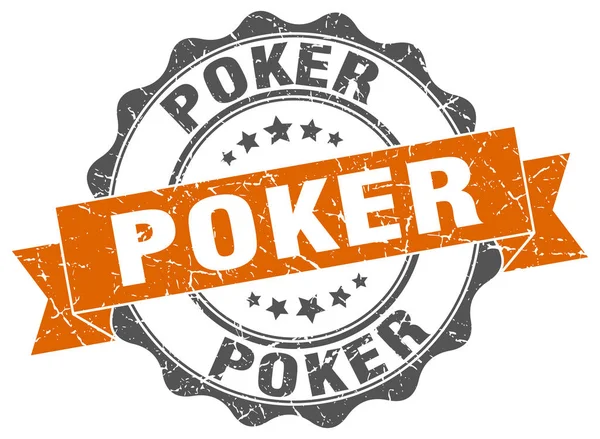 Poker stempel. teken. Seal — Stockvector