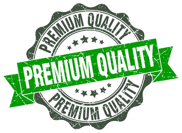Sello de calidad premium. Firma. sello — Vector de stock