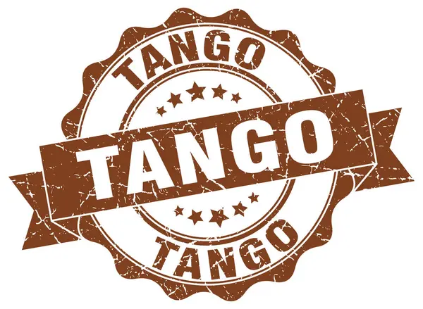 Timbre tango. signe. sceau — Image vectorielle