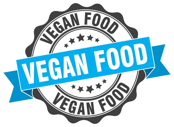 Vegan food stamp. sign. seal — Stock Vector