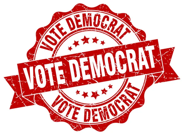 Ψηφοφορία δημοκράτης σφραγίδα. συνδεθείτε. σφραγίδα — Διανυσματικό Αρχείο