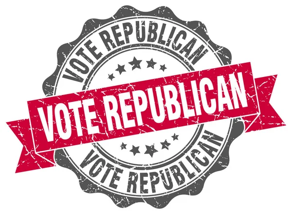 投票共和党邮票。标志。密封 — 图库矢量图片