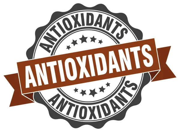 Antioxidants stamp. sign. seal — Stock Vector