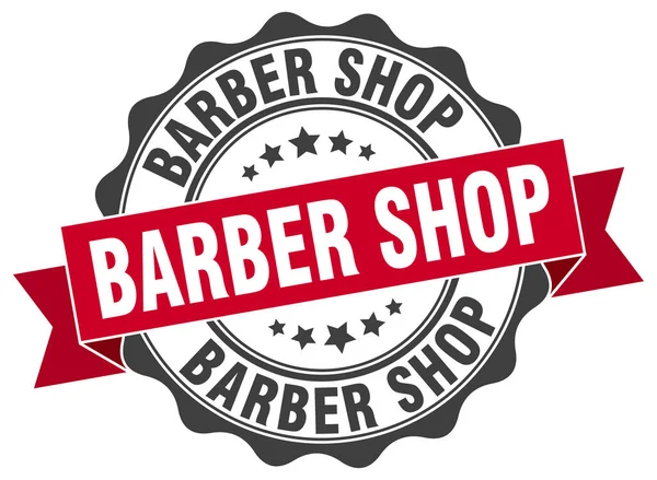 Selo de barbearia. Assine. selo — Vetor de Stock