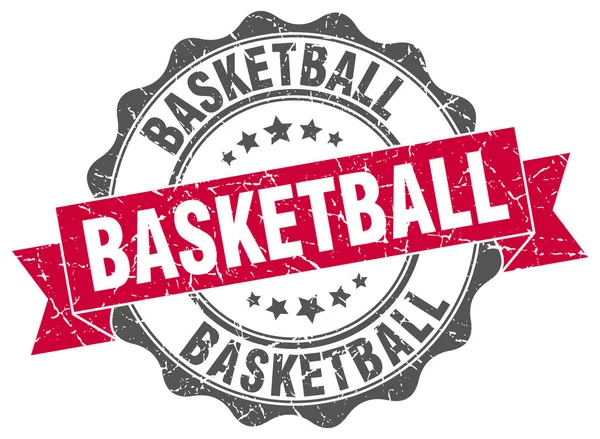 Tampon de basket. signe. sceau — Image vectorielle
