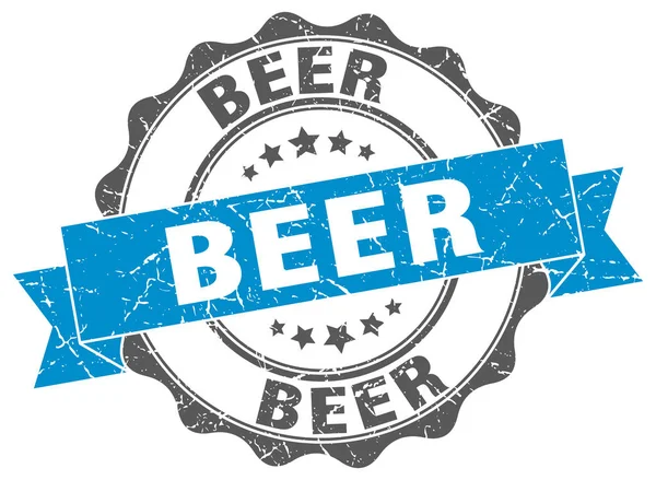 Timbre de bière. signe. sceau — Image vectorielle