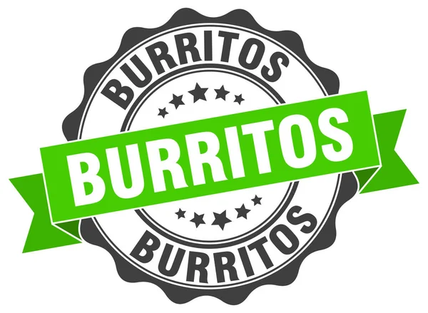 Sello de burritos. Firma. sello — Archivo Imágenes Vectoriales