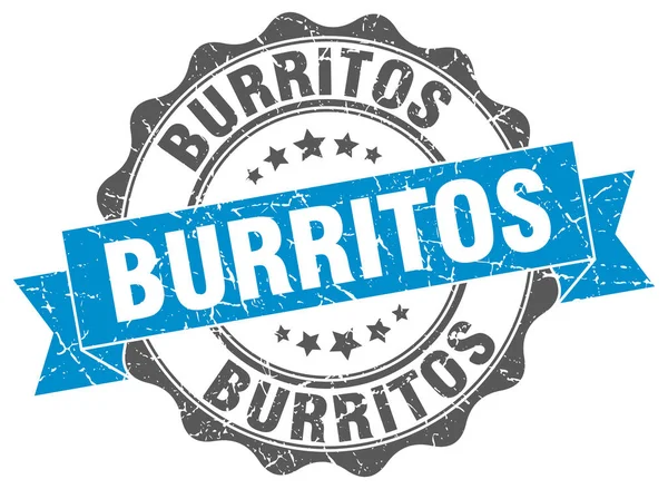 Sello de burritos. Firma. sello — Archivo Imágenes Vectoriales