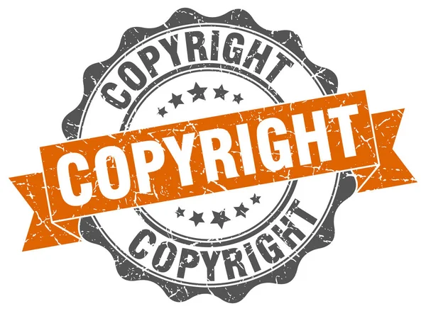 De stempel van het auteursrecht. teken. Seal — Stockvector