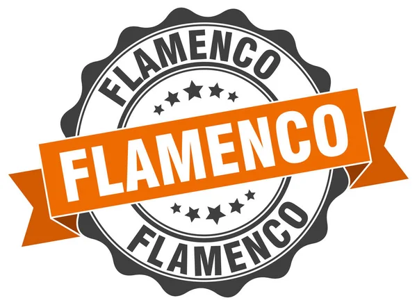 Sello de flamenco. Firma. sello — Archivo Imágenes Vectoriales