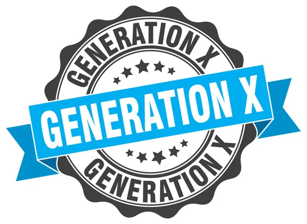 Generation x bélyegző. Jelentkezzen. pecsét — Stock Vector