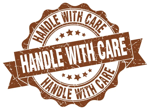 handle with care stamp. sign. seal