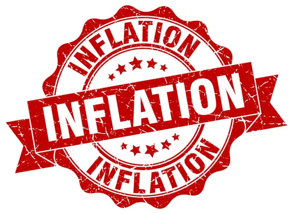 Inflationsmarke. Zeichen. Siegel — Stockvektor