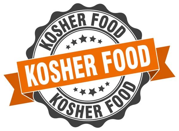 Carimbo de comida kosher. Assine. selo —  Vetores de Stock