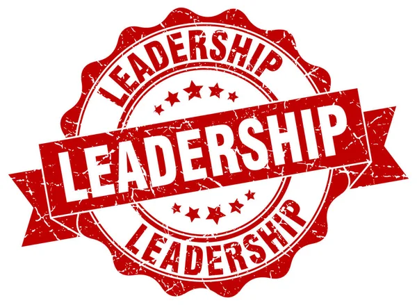 Timbre de leadership. signe. sceau — Image vectorielle