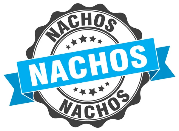 Nachos stempel. znak. uszczelnienia — Wektor stockowy