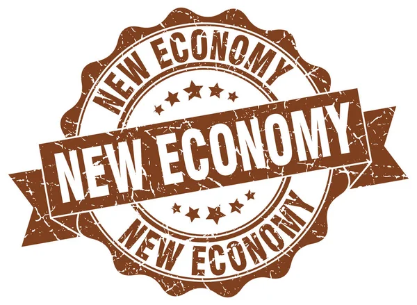 Nowy znaczek gospodarki. znak. uszczelnienia — Wektor stockowy