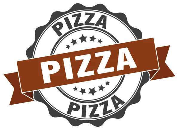 Sello de pizza. Firma. sello — Vector de stock