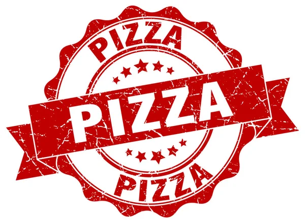 Timbre pizza. signe. sceau — Image vectorielle
