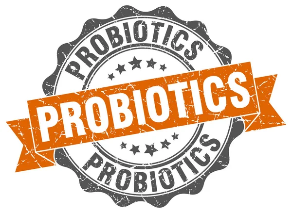 Pieczęć probiotyki. znak. uszczelnienia — Wektor stockowy