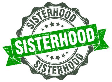 sisterhood stamp. sign. seal clipart