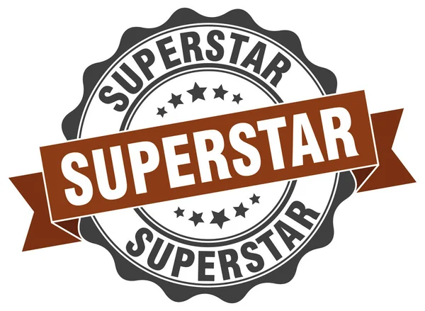 Superstar razítko. podepište. těsnění — Stockový vektor