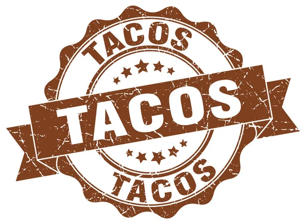 Tacos stämpel. Logga. Seal — Stock vektor