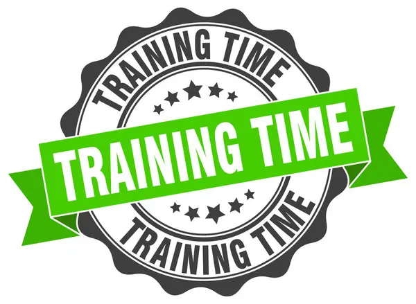Training time stamp. sign. seal — Stock Vector