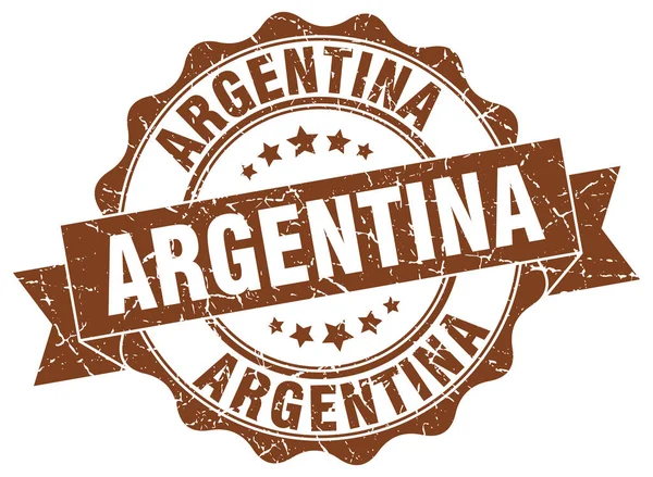 Sello de cinta redonda Argentina — Vector de stock