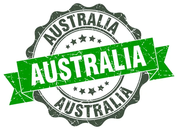 Australia sello de cinta redonda — Archivo Imágenes Vectoriales