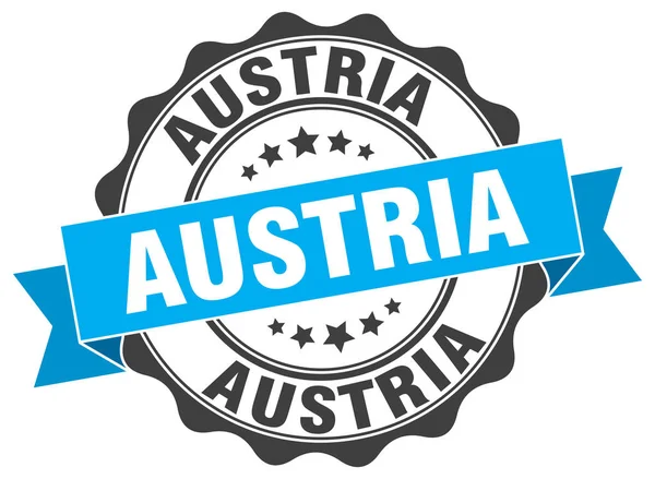 Oostenrijk ronde lint zegel — Stockvector