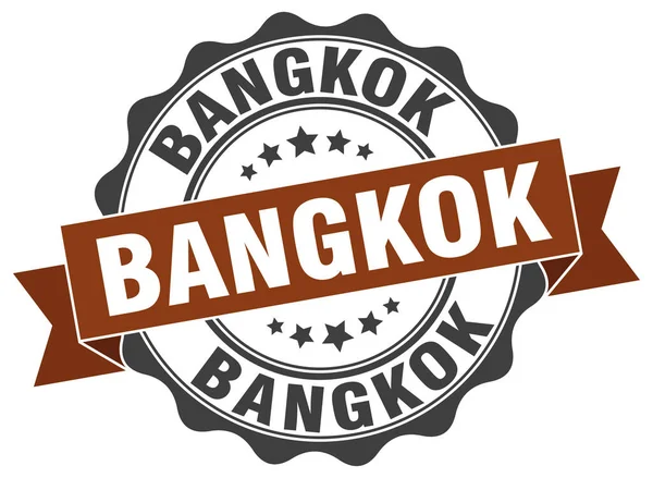 Bangkok ronde lint zegel — Stockvector