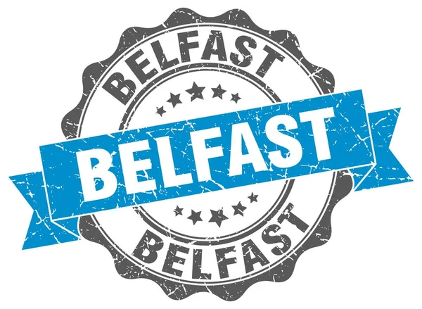 Belfast runda band seal — Stock vektor