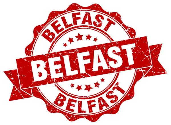 Belfast runda band seal — Stock vektor