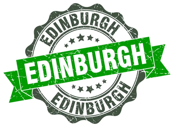 Edimburgo selo fita redonda — Vetor de Stock