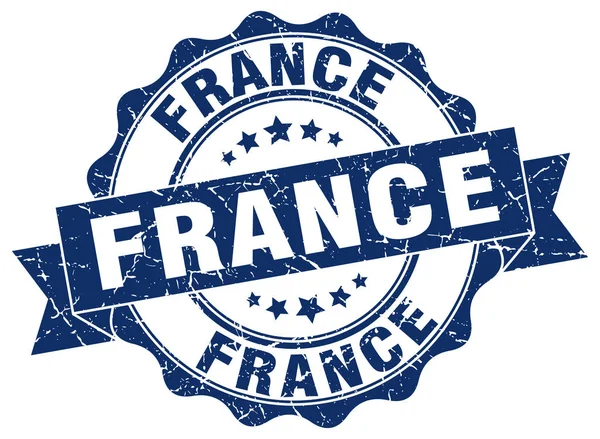 France round ribbon seal — Stock Vector