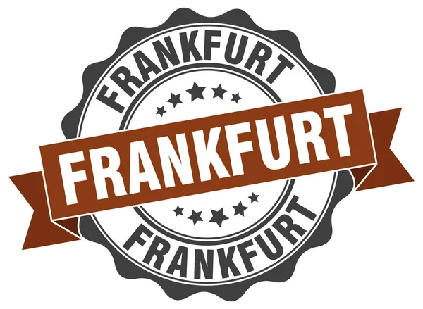 Frankfurt runda band seal — Stock vektor
