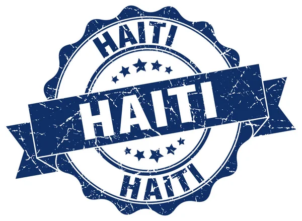 Ruban rond Haïti joint — Image vectorielle