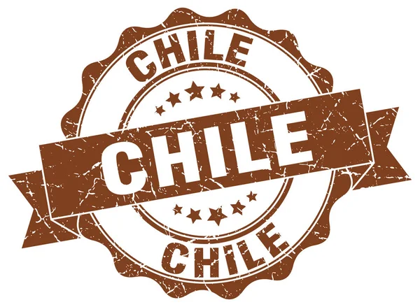 Sello de cinta redonda Chile — Vector de stock