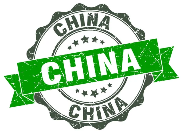 China sello de cinta redonda — Vector de stock