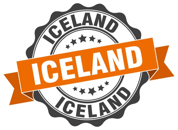 Island Rundbandsiegel — Stockvektor