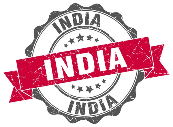 Hindistan şerit mühür yuvarlak — Stok Vektör