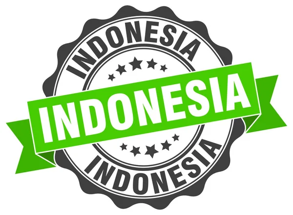 Indonesien Rundbandsiegel — Stockvektor