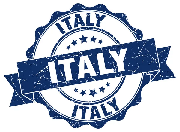 Italia sello de cinta redonda — Archivo Imágenes Vectoriales