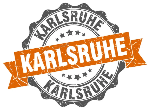Karlsruhe şerit mühür yuvarlak — Stok Vektör