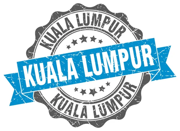 Kuala Lumpur ronde lint zegel — Stockvector