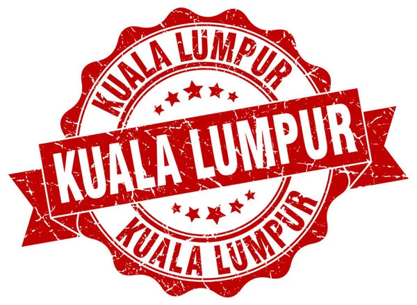Kuala Lumpur selo de fita redonda — Vetor de Stock